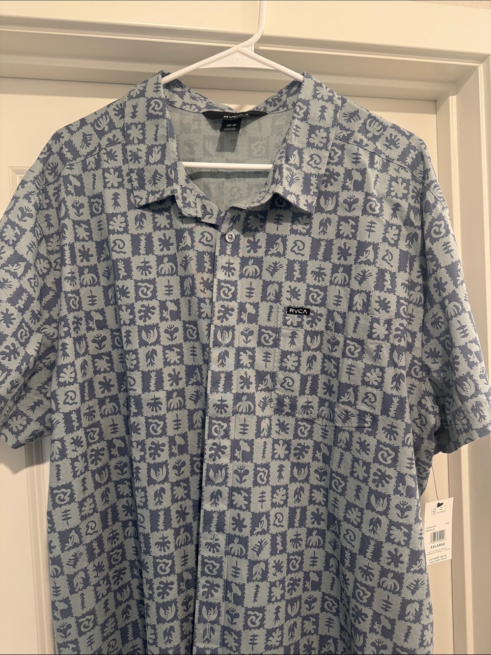 RVCA Light Blue Kimura SS XXL